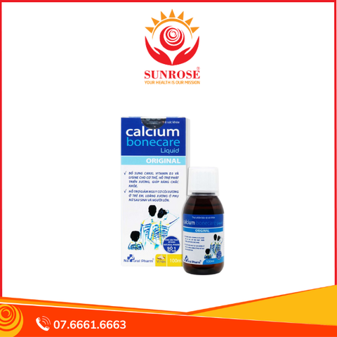  Siro Calcium Bonecare hỗ trợ chắc khỏe xương (Chai 100ml) 