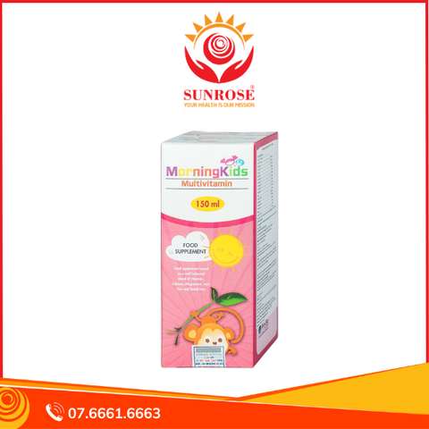 Siro Morningkids Multivitamin Bổ sung Vitamin và khoáng chất (150ml) 