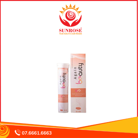  Again Beauty Viên Sủi Hỗ Trợ Dưỡng Da & Chống Lão Hoá Hộp 20 Viên 