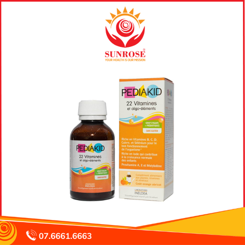  Siro Pediakid 22 Vitamines bổ sung Vitamin và khoáng chất (125ml) 