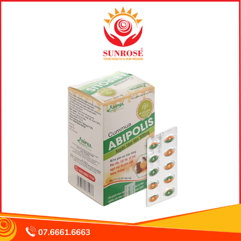  Cummua ABIPOLIS hỗ trợ giảm triệu chứng cảm cúm hộp 50 viên 