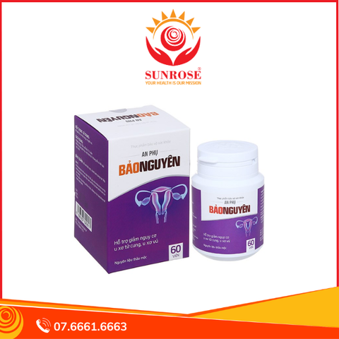  An Phụ Bảo Nguyên hạn chế phát triển u xơ tử cung hộp 60 viên 