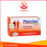  Viên uống ABIPHA Pharciton bổ sung Vitamin và khoáng chất (Hộp 6 vỉ x 10 viên) 