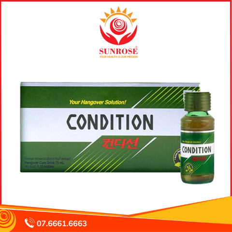 Nước giải rượu inno.N Condition hỗ trợ giải độc, bảo vệ gan hộp 10 chai x 75ml 