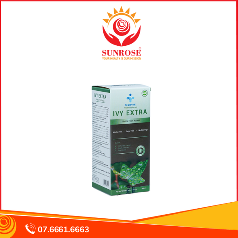  Siro IVY Extra Hỗ Trợ Giảm Ho, Bổ Phổi (Chai 90ml) 