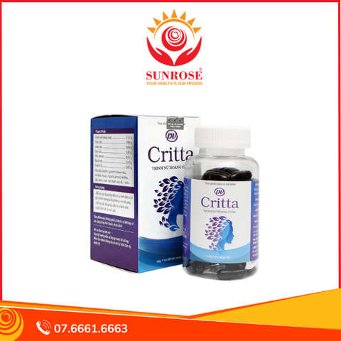  Critta Trinh Nữ Hoàng Cung hỗ trợ u xơ tử cung chai 60 viên 