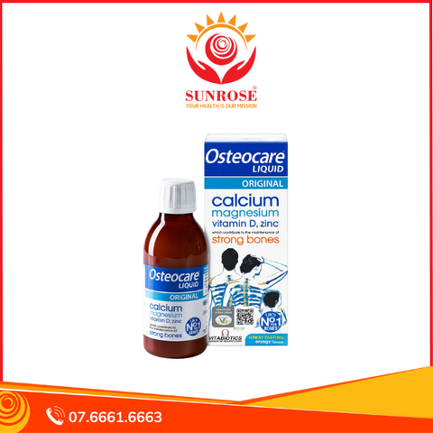 Siro Vitabiotics Osteocare bổ sung canxi giúp xương chắc khỏe cho trẻ em (Chai 200ml) 