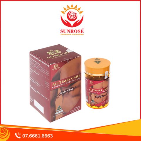  Viên uống Alltimes Care Kangaroo 6000mg Plus tăng cường sinh lực nam giới (Hộp 100 viên) 
