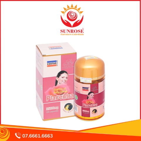  Costar Essence of Baby Sheep Placentra 35000mg giúp da sáng đẹp hộp 100 viên 