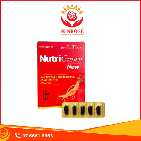  NutriGinsen New bồi bổ cơ thể, giảm suy nhược hộp 60 viên 