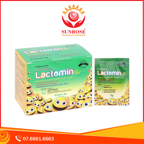  Cốm vi sinh Probiotics Lactomin Plus bổ sung lợi khuẩn hộp 30 gói x 3g 
