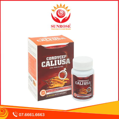  Đông trùng hạ thảo Cordycep Cali USA tăng cường sinh lực hộp 60 viên 