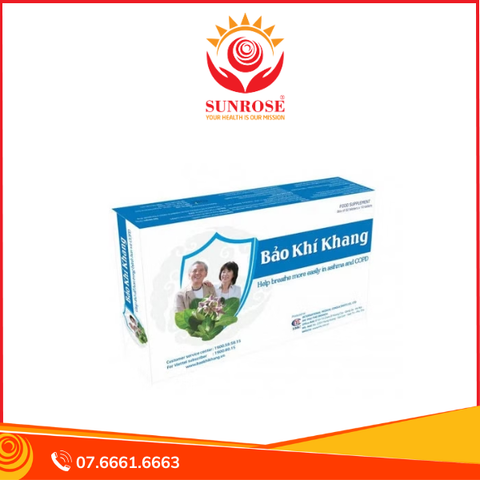  Viên uống Bảo Khí Khang hỗ trợ giảm đờm, ho, khó thở (Hộp 120 viên) 