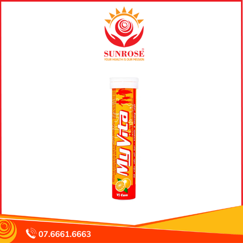  Viên sủi MyVita Multi SPM vị cam bổ sung Vitamin và khoáng chất (20 viên) 