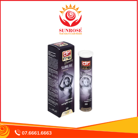  Viên sủi hỗ trợ giảm cân Dr. Frei Slim Line L-Carnitine (Tuýp 20 viên) 