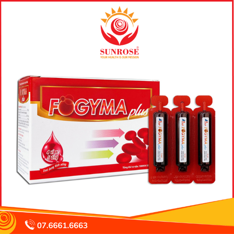  Dung dịch uống Fogyma Plus VNP bổ sung sắt cho cơ thể, hỗ trợ giảm thiếu máu do thiếu sắt (4 vỉ x 5 ống) 