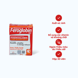  Vitabiotics Feroglobin: Bổ Máu, Tăng Cường Sức Khỏe (Hộp 30 Viên) 