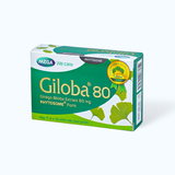  Viên uống Giloba 80 hỗ trợ tăng cường tuần hoàn não, cải thiện trí nhớ (hộp 3 vỉ x 10 viên) 