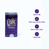 Viên uống QiK Hair For Women Ecogreen giúp giảm rụng tóc ở nữ giới, giúp tóc mọc nhanh ( Hộp 30 viên) 