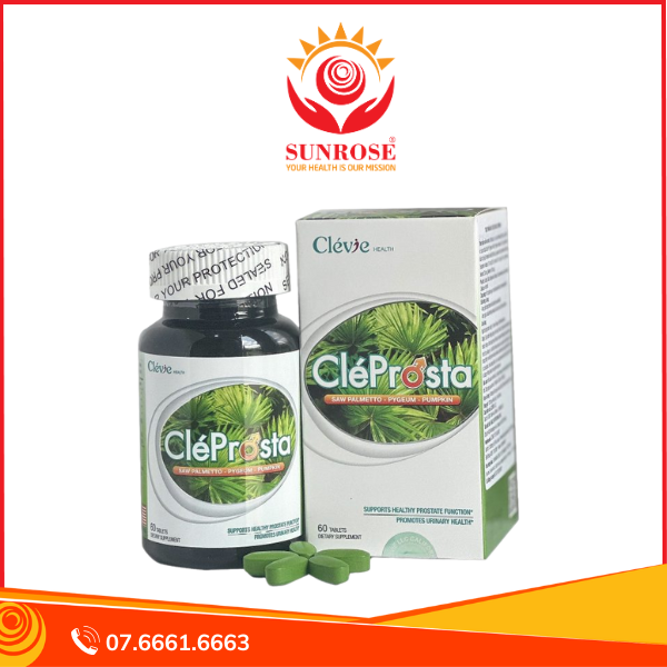  CLEPROSTA - Viên uống hỗ trợ tuyến tiền liệt, Hộp 60 viên 