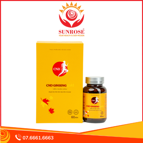  Viên nhân sâm CND Ginseng Gold – Tăng cường sức khỏe, đề kháng, giảm mệt mỏi (60 viên) 