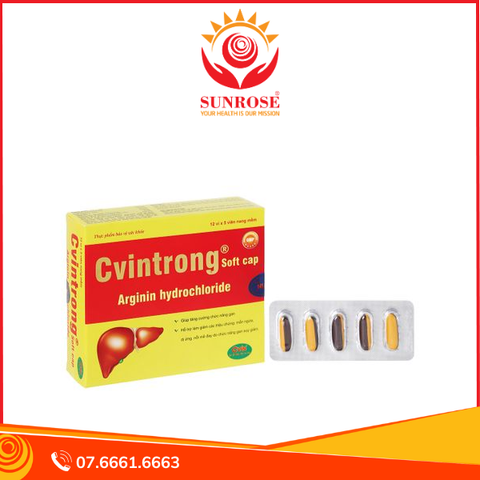  Cvintrong hỗ trợ giải độc, tăng cường chức năng gan hộp 60 viên 