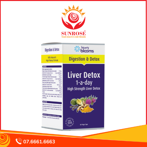  Thực phẩm bảo vệ sức khỏe Liver Detox 1-A-Day (60 viên) 