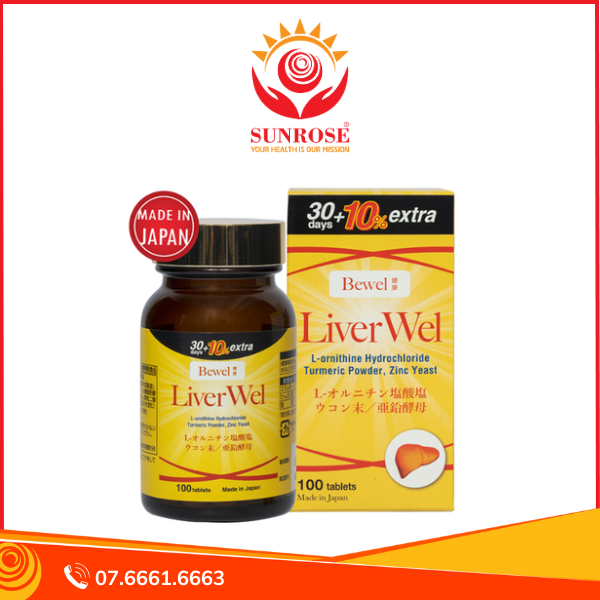  Thực phẩm bảo vệ sức khỏe Bewel Liverwel (100 viên) 