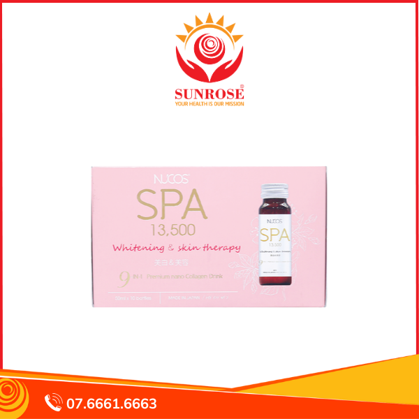  Nước uống collagen Nucos Spa 13.500 chống lão hóa săn chắc da (10 chai x50ml) 