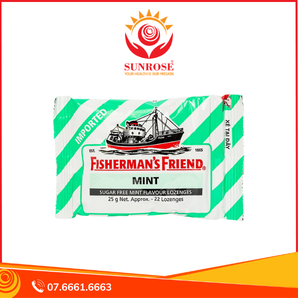  Kẹo con tàu Fisherman's Friend vị bạc hà (25g) 