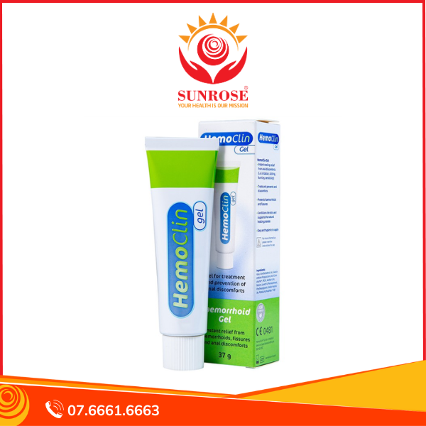  Gel bôi trĩ Hemoclin điều trị các khó chịu ở hậu môn (37g) 