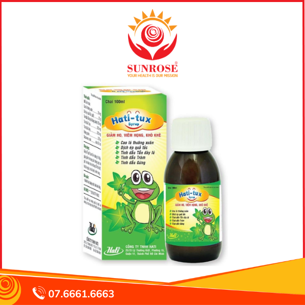  Thực phẩm bảo vệ sức khỏe Hati-tux Syrup (100ml) 