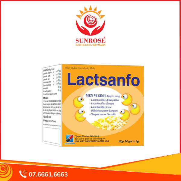  Thực phẩm bảo vệ sức khỏe Lacsanfo (24 gói x 3g) 