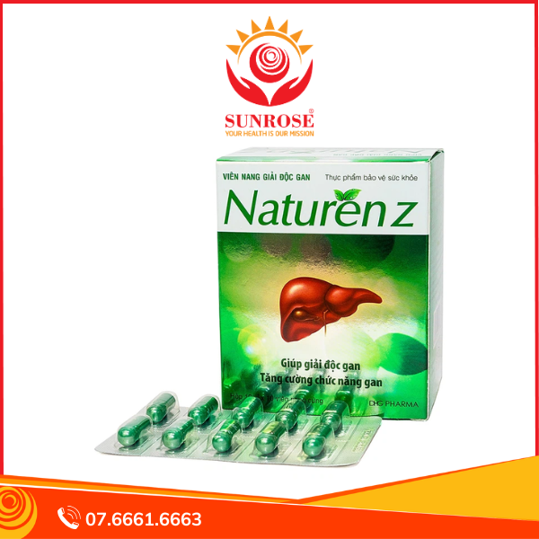  Thực phẩm bảo vệ sức khỏe viên nang cứng giải độc gan NaturenZ (100 viên) 