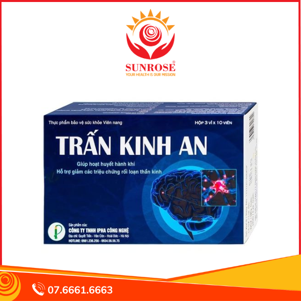  Thực phẩm bảo vệ sức khoẻ viên nang Trấn Kinh An (hộp 3 vỉ x 10 viên) 