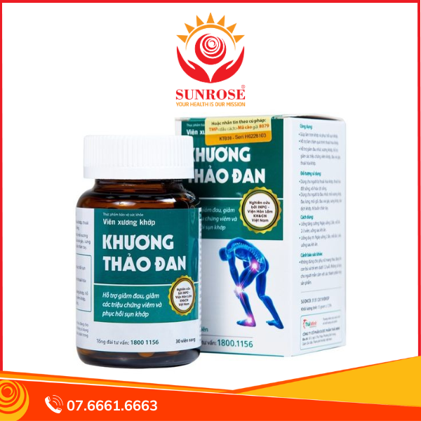  Thực phẩm bảo vệ sức khỏe viên xương khớp Khương Thảo Đan (30 Viên) 