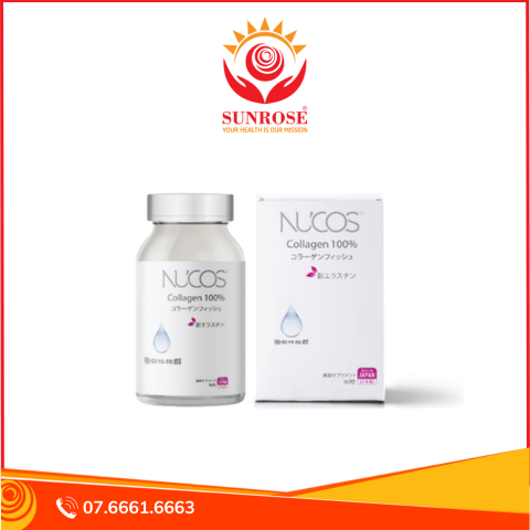 Viên uống Nucos Collagen 100% bổ sung collagen giúp tăng độ ẩm mịn cho làn da (90 viên) 