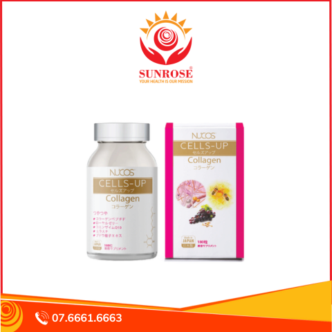  Viên uống Nucos Cell Up bổ sung collagen, ngăn ngừa lão hóa (180 viên) 