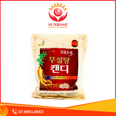  Kẹo hồng sâm không đường Hàn Quốc 500g 