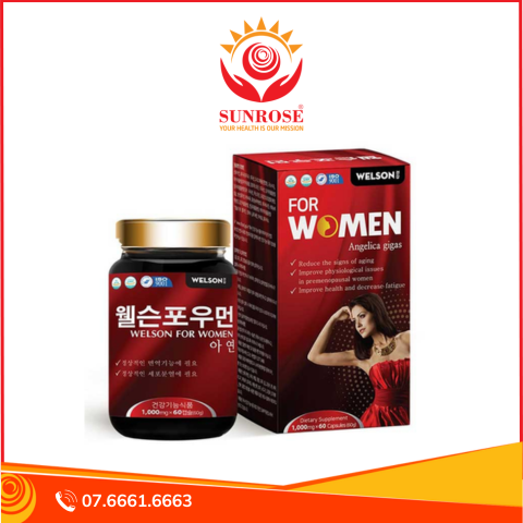 Thực phẩm bảo vệ sức khỏe Welson For Women (60 viên) 
