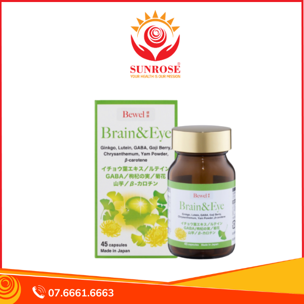  Thực phẩm bảo vệ sức khỏe Bewel Brain & Eye (45 viên) 