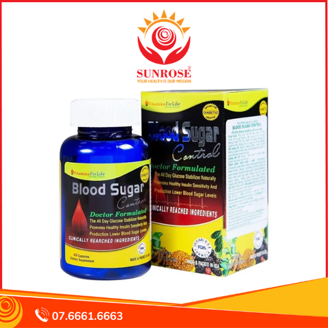  Thực phẩm bảo vệ sức khỏe Blood Sugar Control (60 Viên) 