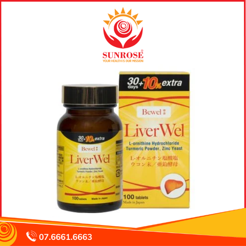  Thực phẩm bảo vệ sức khỏe Bewel Liverwel (100 viên) 