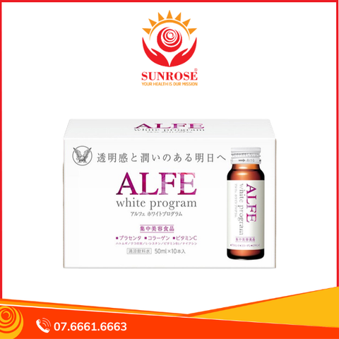  Thực phẩm bảo vệ sức khỏe Alfe White Program (10 chai x 50ml) 