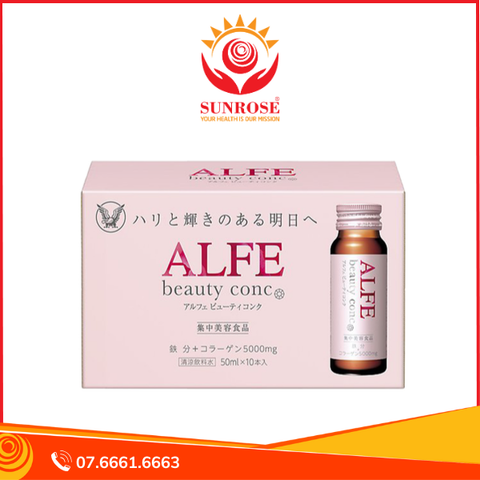 Thực phẩm bảo vệ sức khỏe Alfe Beauty Conc (10 Chai x 50ml) 