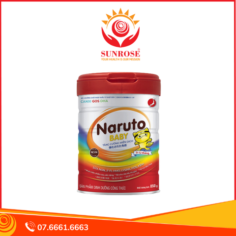 Naruto Baby – Sữa bột dinh dưỡng hỗ trợ miễn dịch & phát triển toàn diện Hộp 850g 