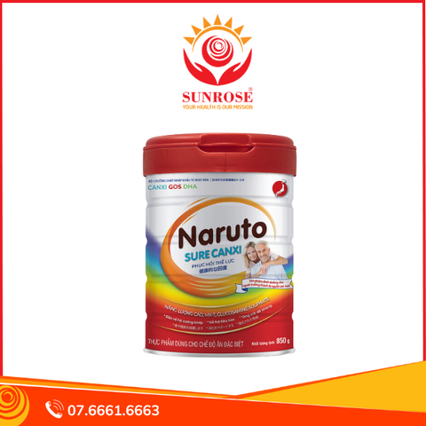  Thực phẩm dùng cho chế độ ăn đặc biệt Naruto Sure Canxi Hộp 850g 