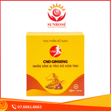  CND GINSENG Nhân sâm và táo đỏ hòa tan - Cải thiện sức khỏe tim mạch, Tăng cường hệ thống miễn dịch và sức đề kháng, Hộp 20 gói 