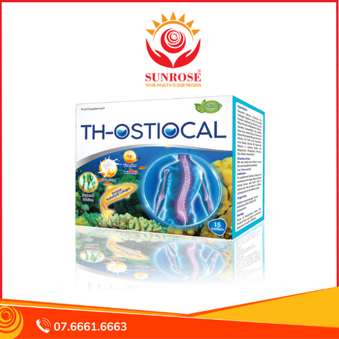  Bột TH - Ostiocal bổ sung Canxi, Collagen hỗ trợ xương & răng chắc khỏe, hộp 15 gói 