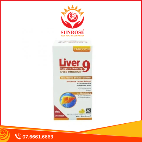  Thực phẩm bảo vệ sức khỏe Faroson Liver 9 (60 viên) 